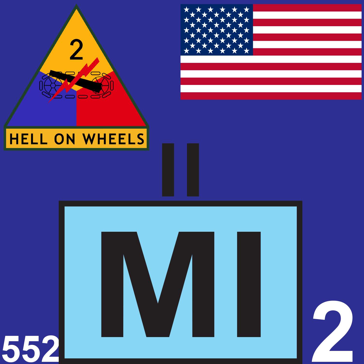 BLU 552 MI BN short v1